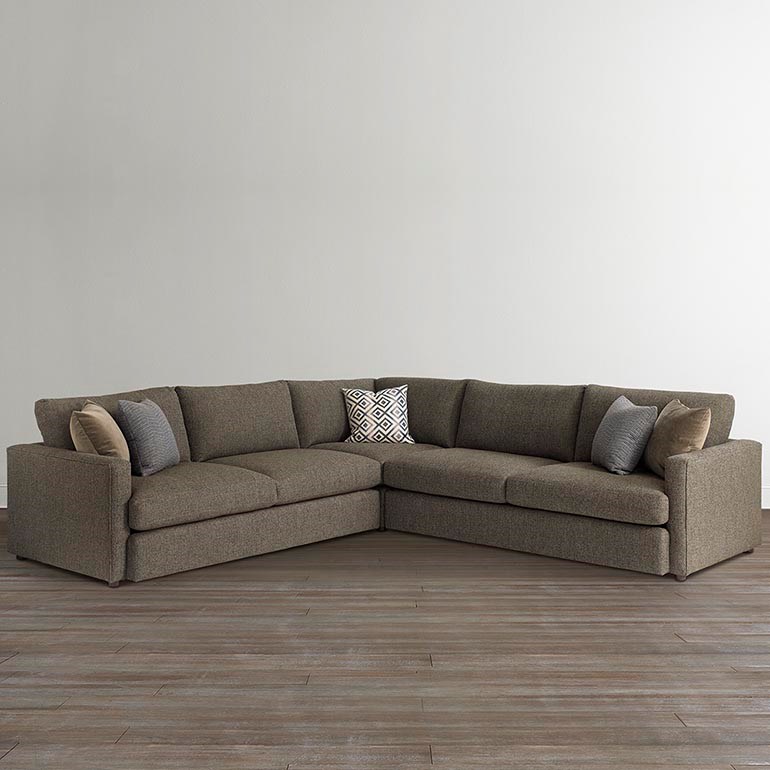 Bassett Allure Contemporary Sectional with 4 Seats Find Your Furniture Sectional Sofas